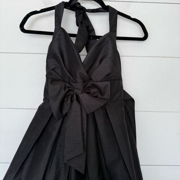 Charlotte Russe Women’s 9 Black Bow Mini Dress New - Picture 2 of 6